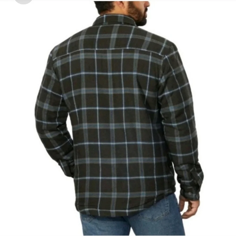 Grizzly Mountain Men's Flannel Shirt Jacket